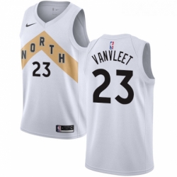 Youth Nike Toronto Raptors 23 Fred VanVleet Swingman White NBA Jersey City Edition 