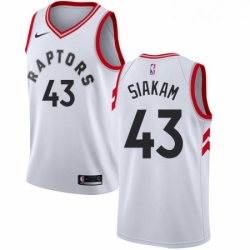 Youth Nike Toronto Raptors 43 Pascal Siakam Authentic White NBA Jersey Association Edition