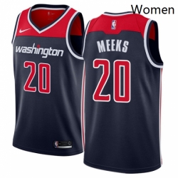 Womens Nike Washington Wizards 20 Jodie Meeks Authentic Navy Blue NBA Jersey Statement Edition 