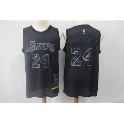 Lakers 24 Kobe Bryant Black Nike Swingman MVP Jersey