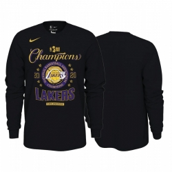 Los Angeles Lakers 2020 NBA Finals Champions T-Shirt Black Long Sleeve