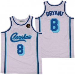 Men Lakers 8 Kobe Bryant White Crenshaw Editon Jersey