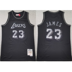 Men Los Angeles Lakers 23 LeBron James Black Stitched Basketball Jersey