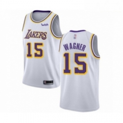 Mens Los Angeles Lakers 15 Moritz Wagner Authentic White Basketball Jersey Association Edition 