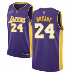 Womens Nike Los Angeles Lakers 24 Kobe Bryant Authentic Purple NBA Jersey Icon Edition