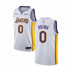 Youth Los Angeles Lakers 0 Kyle Kuzma Swingman White Basketball Jersey Association Edition 