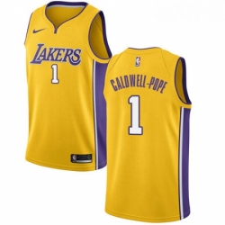 Youth Nike Los Angeles Lakers 1 Kentavious Caldwell Pope Swingman Gold Home NBA Jersey Icon Edition 