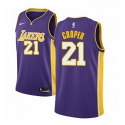 Youth Nike Los Angeles Lakers 21 Michael Cooper Authentic Purple NBA Jersey Icon Edition