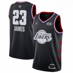 Youth Nike Los Angeles Lakers 23 LeBron James Black Basketball Jordan Swingman 2019 All Star Game Jersey 