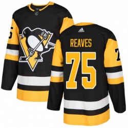 Mens Adidas Pittsburgh Penguins 75 Ryan Reaves Authentic Black Home NHL Jersey 