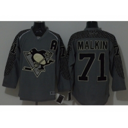 NHL Pittsburgh Penguins #71 Evgeni Malkin Charcoal Cross Check Fashion jerseys