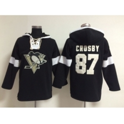 NHL Pittsburgh Penguins #87 Sidney Crosby black jerseys[pullover hooded sweatshirt]