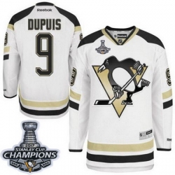 Penguins #9 Pascal Dupuis White 2014 Stadium Series 2017 Stanley Cup Finals Champions Stitched NHL Jersey