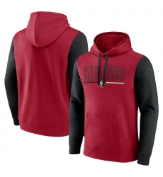 Men Black San Francisco 49Ers Outline Pullover Hoodie