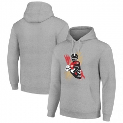 Men Starter Heather Gray San Francisco 49Ers Player X Fleece Pullover Hoodie