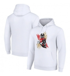 Men Starter White San Francisco 49Ers Player X Fleece Pullover Hoodie