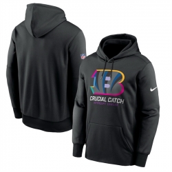 Men Cincinnati Bengals Black 2024 Crucial Catch Club Pullover Hoodie