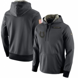 NFL Mens Indianapolis Colts Nike Anthracite Salute to Service Player Performance Hoodie