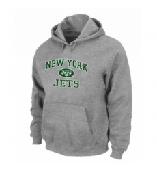 NFL Mens Nike New York Jets Heart Soul Pullover Hoodie Grey