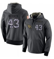 NFL Men Nike Arizona Cardinals 43 Haason Reddick Stitched Black Anthracite Salute to Service Player Performance Hoodie