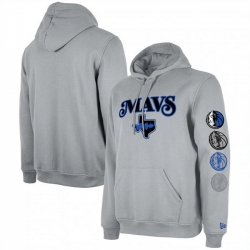 Men Dallas Mavericks Grey 2023 24 City Edition Pullover Hoodie