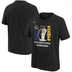 Men's Golden State Warriors 2021-2022 Black NBA Finals Champions Locker Room T-Shirt1