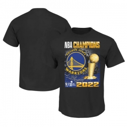 Men's Golden State Warriors 2021-2022 Black NBA Finals Champions Trophy T-Shirt