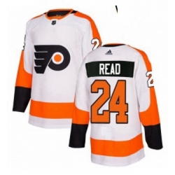 Womens Adidas Philadelphia Flyers 24 Matt Read Authentic White Away NHL Jersey 