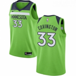 Mens Nike Minnesota Timberwolves 33 Robert Covington Swingman Green NBA Jersey Statement Edition 