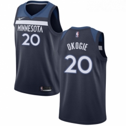 Womens Nike Minnesota Timberwolves 20 Josh Okogie Swingman Navy Blue NBA Jersey Icon Edition 