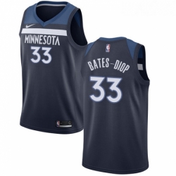 Youth Nike Minnesota Timberwolves 33 Keita Bates Diop Swingman Navy Blue NBA Jersey Icon Edition 