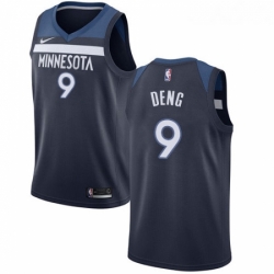 Youth Nike Minnesota Timberwolves 9 Luol Deng Swingman Navy Blue NBA Jersey Icon Edition 