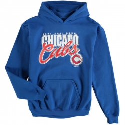 Men Chicago Cubs Royal Men Pullover Hoodie 1