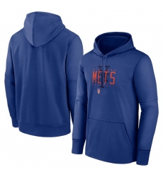 Men New York Mets Royal Pregame Performance Pullover Hoodie