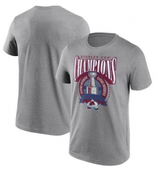 Men Colorado Avalanche Grey 2022 Stanley Cup Champions Jersey Roster T Shirts