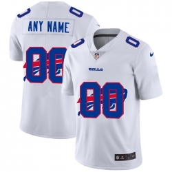 Men Women Youth Toddler Buffalo Bills Custom White Men Nike Team Logo Dual Overlap Limited NFL Jersey