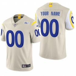 Men Women Youth Toddler Los Angeles Rams Custom Men Nike Bone 2020 Vapor Untouchable Limited NFL Jersey