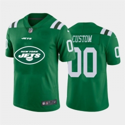 Men Women Youth Toddler New York Jets Custom Green Men Nike Big Team Logo Vapor Limited NFL Jersey