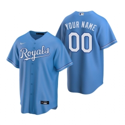 Men Women Youth All Size Kansas City Royals Nike Light Blue Cool Base Stitched Jersey