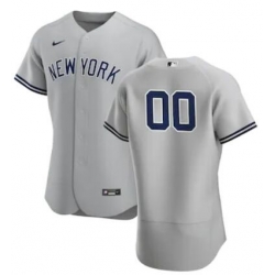 Men Women Youth Toddler New York Yankees Gray Custom Nike MLB Flex Base Jersey