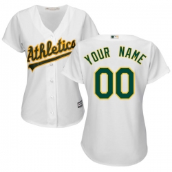 Men Women Youth All Size Oakland Athletics white custom Cool Base Jersey