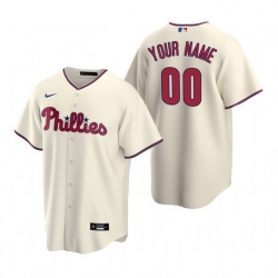 Men Women Youth Toddler All Size Philadelphia Phillies Custom Nike Cream Stitched MLB Cool Base Jersey