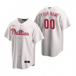 Men Women Youth Toddler All Size Philadelphia Phillies Custom Nike White Stitched MLB Cool Base Home Jersey