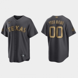 Men Women Youth Custom Texas Rangers 2022 Mlb All Star Game Charcoal Replica Jersey