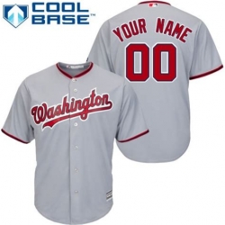 Men Women Youth All Size Washington Nationals Majestic Cool Base Custom Jersey Red II