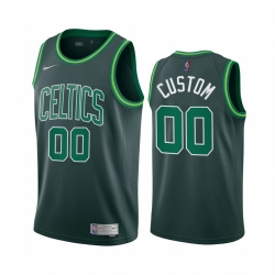 Boston Celtics Cusom Green NBA Swingman 2020 21 Earned Edition Jersey 