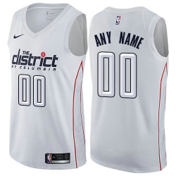 Men Women Youth Toddler Nike NBA Washington Wizards City Edition Nike Authentic White Customized Jersey