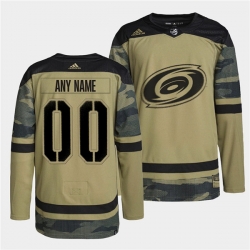 Men Carolina Hurricanes Active Player Custom 2022 Camo Military Appreciation Night Stitched jersey