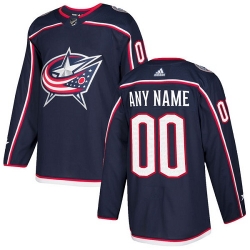 Men Women Youth Toddler Navy Blue Jersey - Customized Adidas Columbus Blue Jackets Home