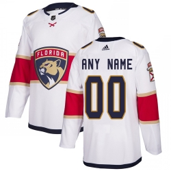 Men Women Youth Toddler Youth White Jersey - Customized Adidas Florida Panthers Away